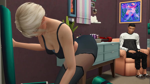 I couldn’t resist and fucked my girlfriend right on the exercise machine (Amateur)