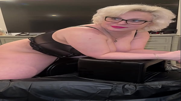 Riding the Sybian fuck machine