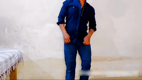 Small cock sissy undress and show off her feminine side then fuck her asshole roughly